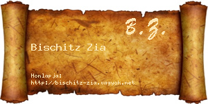 Bischitz Zia névjegykártya